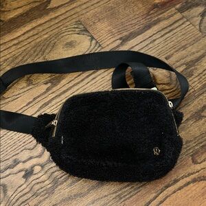 lululemon athletica Black Sherpa Crossbody Bag